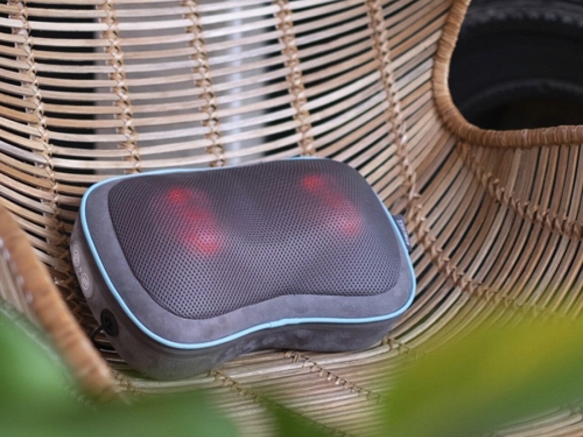 Gối massage HoMedics GST-550HRC-EU có thể sử dụng cho nhiều vùng cơ thể Gối massage HoMedics GST-550HRC-EU