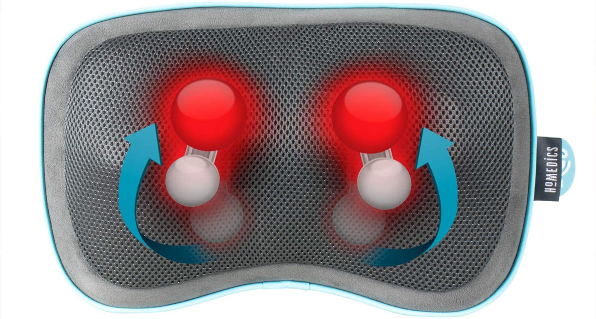 Gối massage HoMedics GST-550HRC-EU giúp giảm đau, thư giãn Gối massage HoMedics GST-550HRC-EU