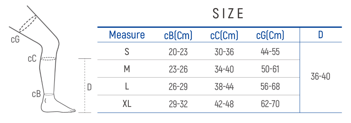 Vớ gối y khoa Dr. Med DR-A060-1 size L Vớ gối y khoa Dr. Med DR-A060-1 size L